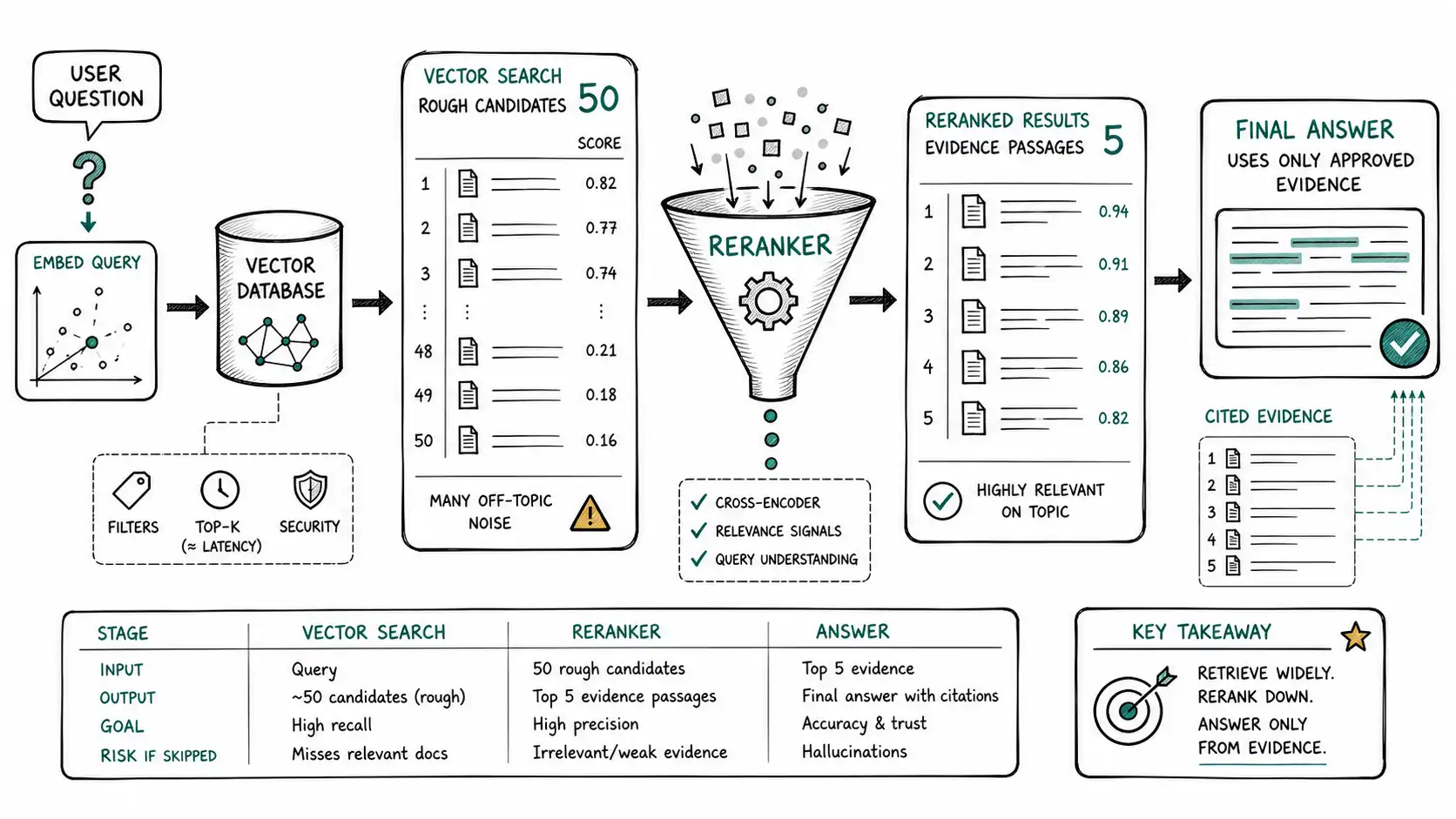 Whiteboard-style technical sketch infographic for Graphs Remember Relationships.